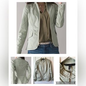 White House Black Market Raw Edge Military Jacket